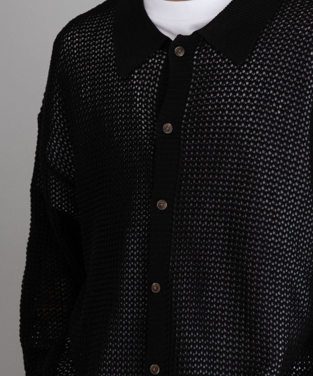 メッシュニットBIGシャツ