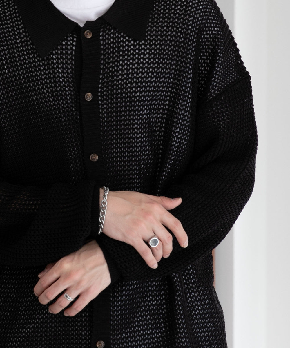 メッシュニットBIGシャツ