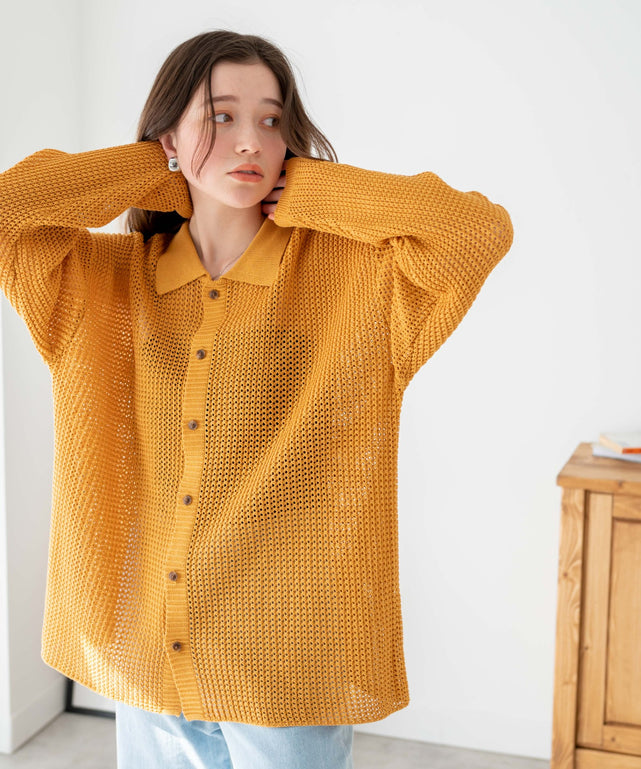 マスタード　モデル:162cm L着用