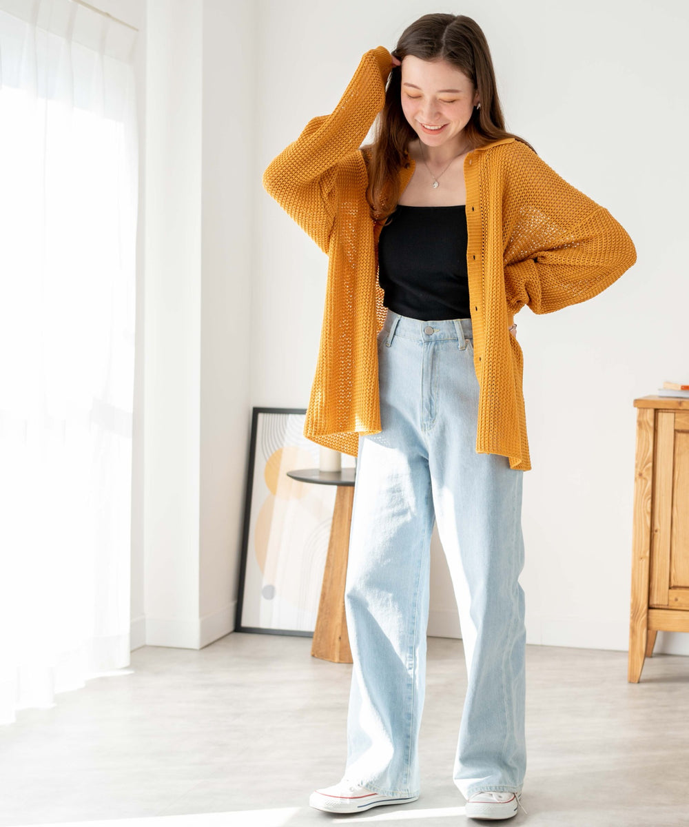 マスタード　モデル:162cm L着用