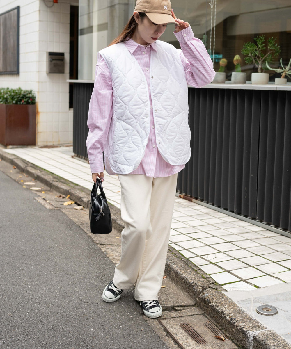 オフホワイト モデル：163cm F着用