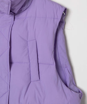 ウエストドロストパテッドベスト