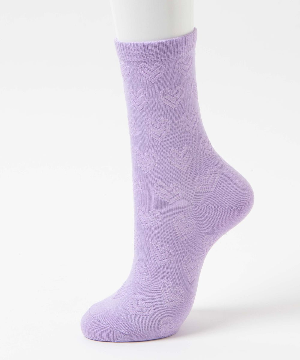 ポコポコハートクルーソックス