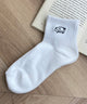 アンクルパイルゆる刺繍ソックス(23-25cm)/柄1(ネコ)