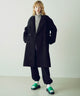ニットメルトンダブルチェスターコート