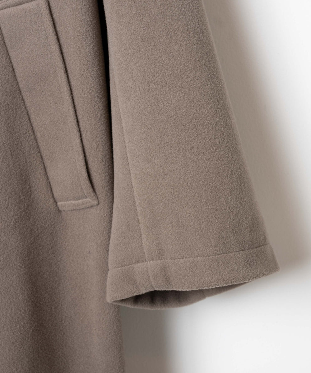 ニットメルトンダブルチェスターコート