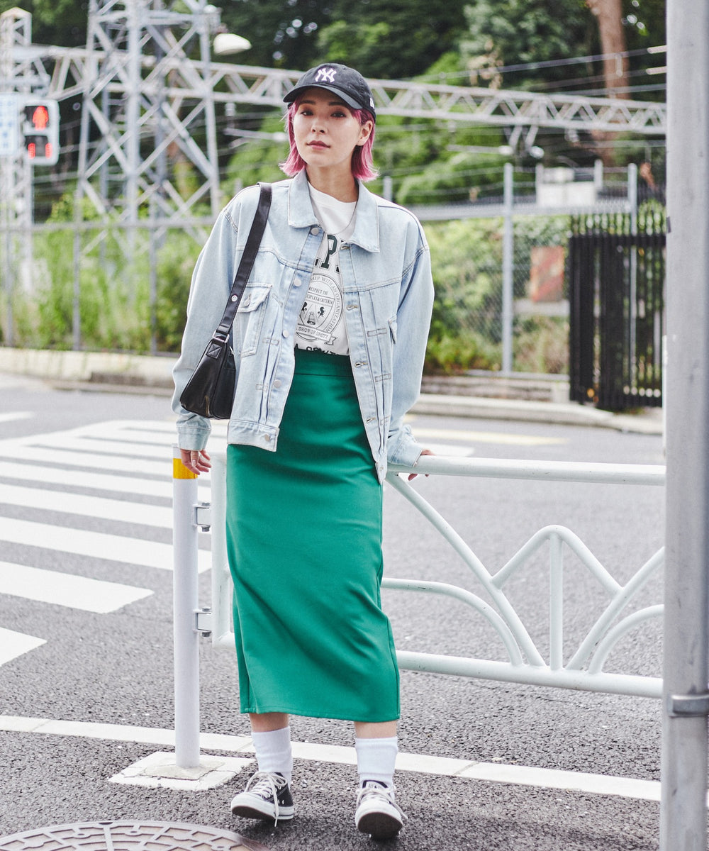 デニム淡色 モデル：170㎝ M着用