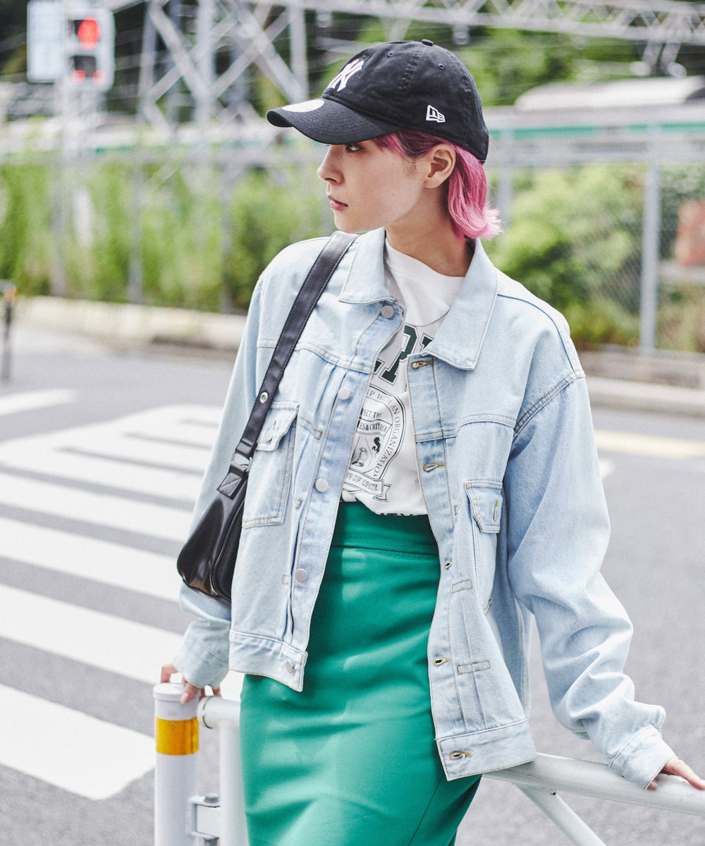 デニム淡色 モデル：170㎝ M着用