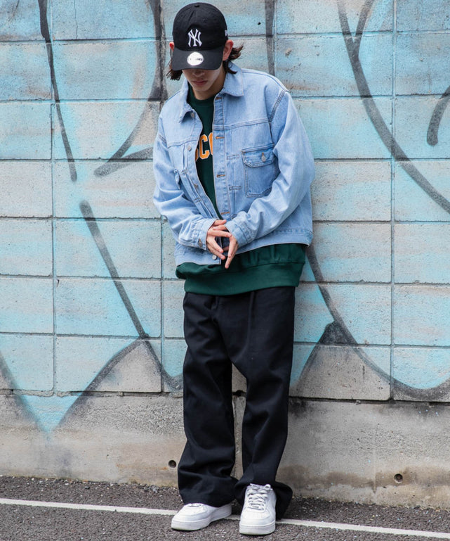 デニム淡色 モデル：174㎝ L着用