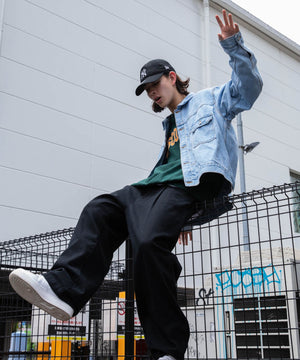 デニム淡色 モデル：174㎝ L着用