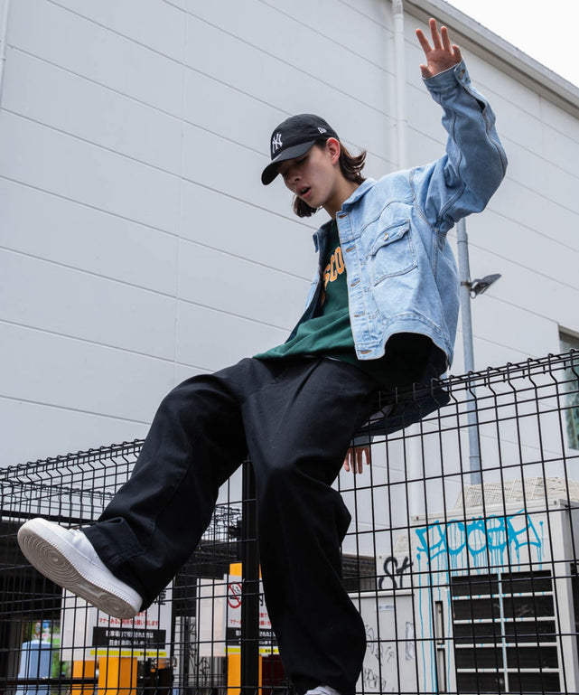 デニム淡色 モデル：174㎝ L着用