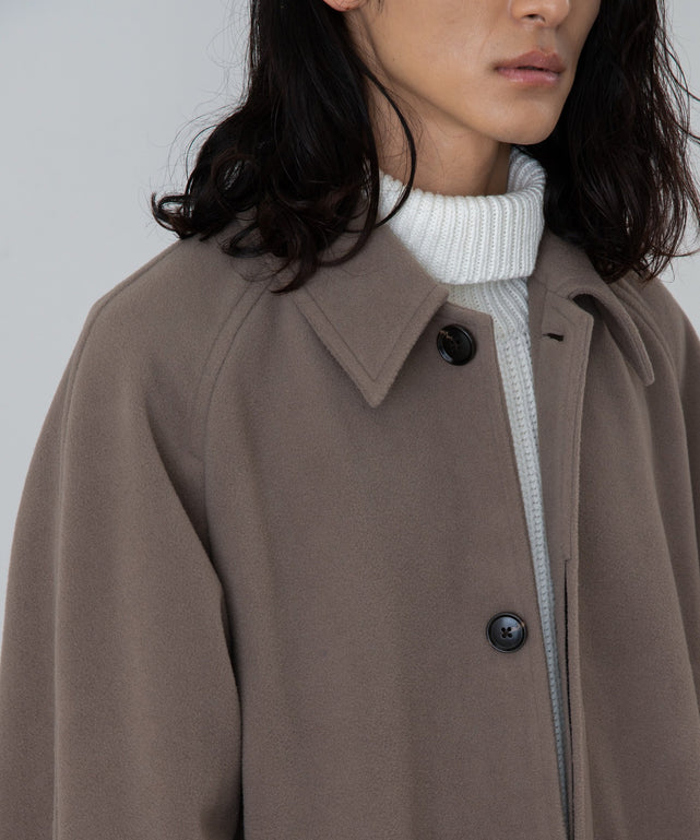 ニットメルトンステンカラーコート