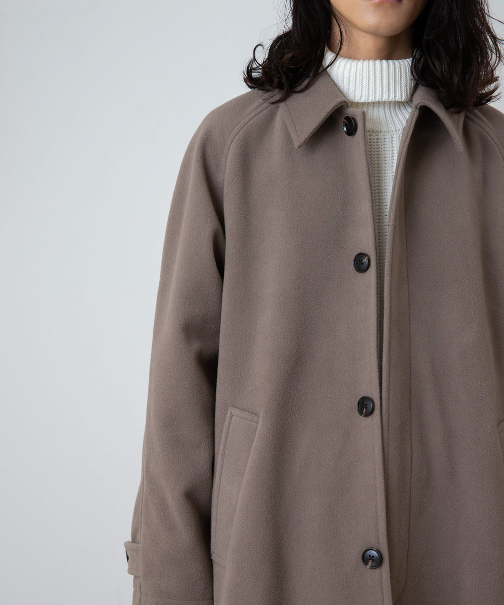 ニットメルトンステンカラーコート