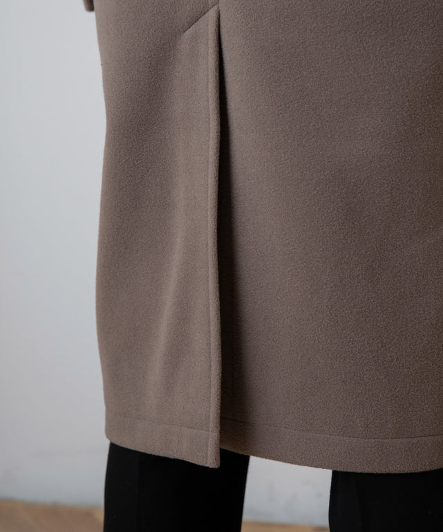 ニットメルトンステンカラーコート