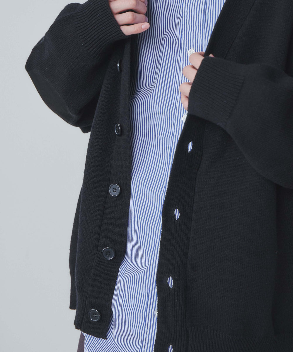 エルボーパッチカーディガン