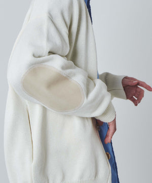 エルボーパッチカーディガン
