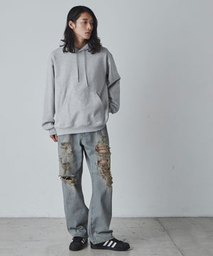 杢グレー モデル：181cm L着用