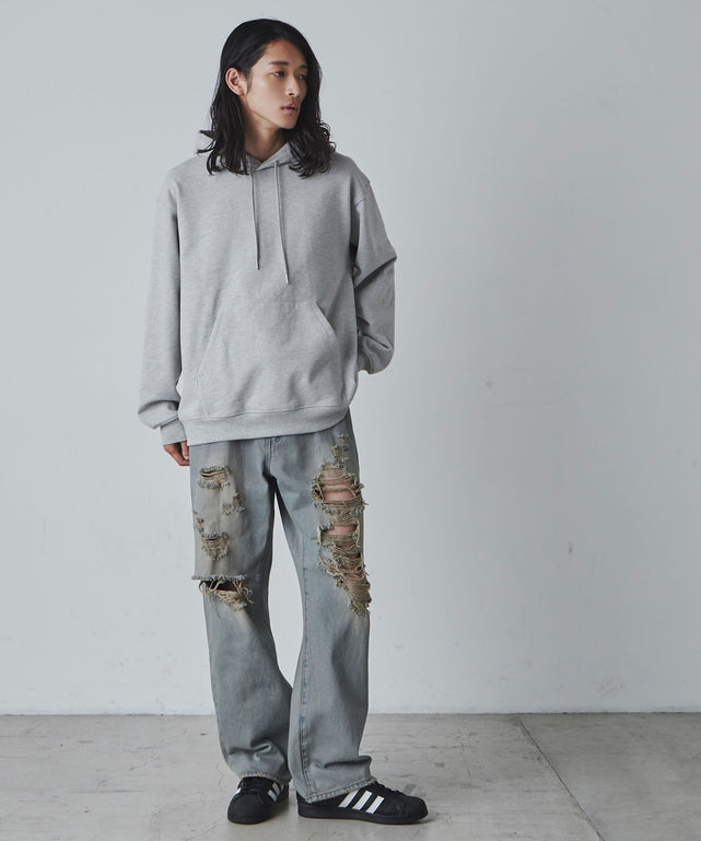 杢グレー モデル：181cm L着用