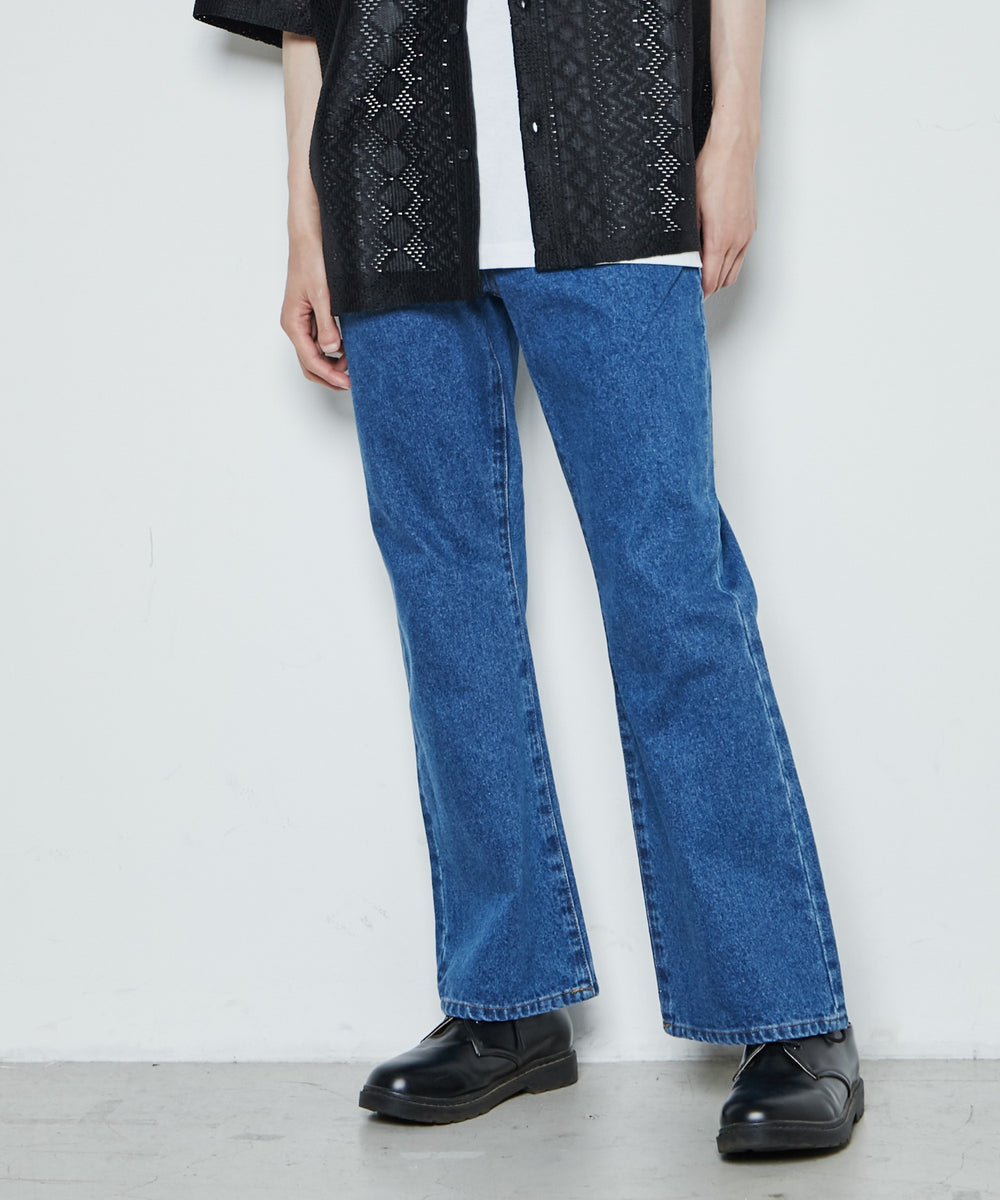 フレアデニムパンツ