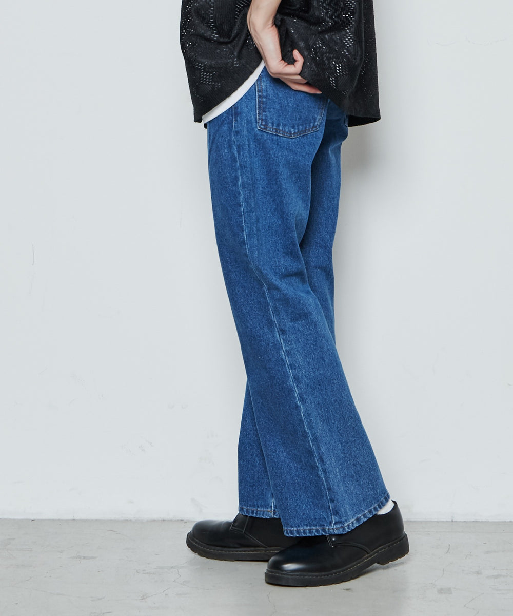 フレアデニムパンツ