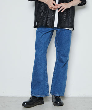 フレアデニムパンツ