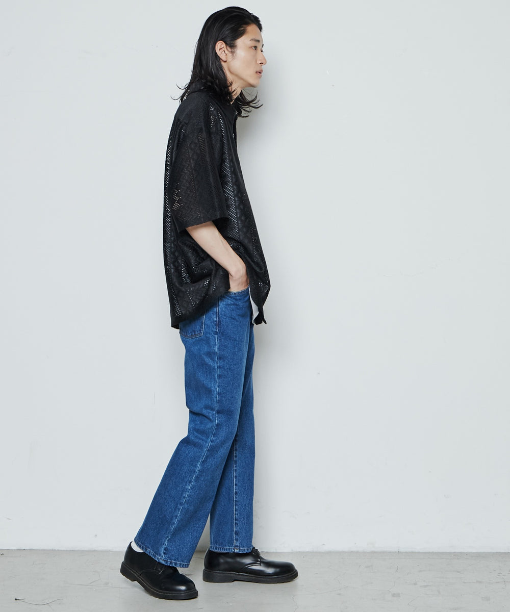 フレアデニムパンツ