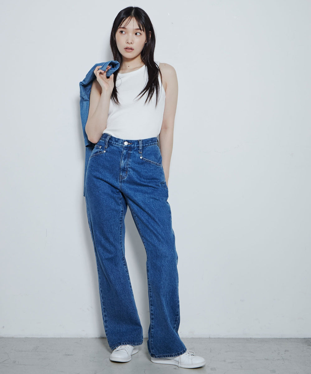フレアデニムパンツ