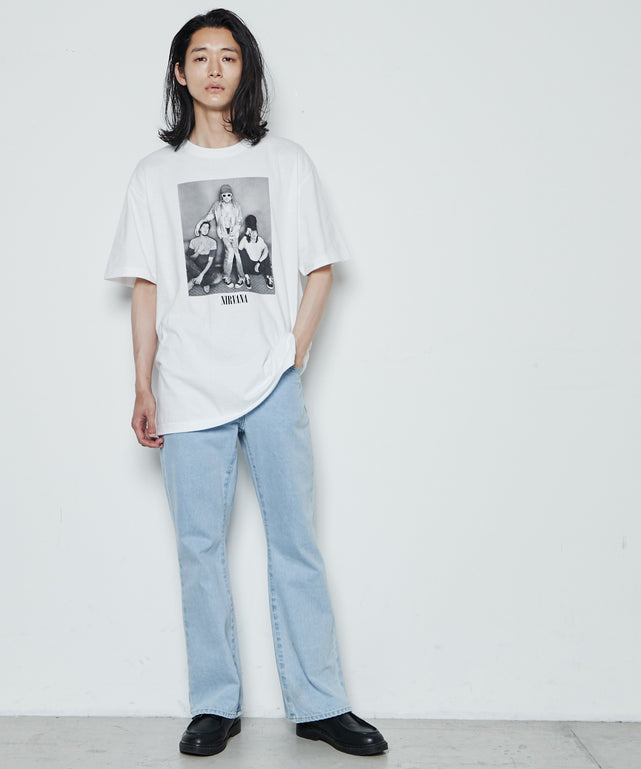 フレアデニムパンツ