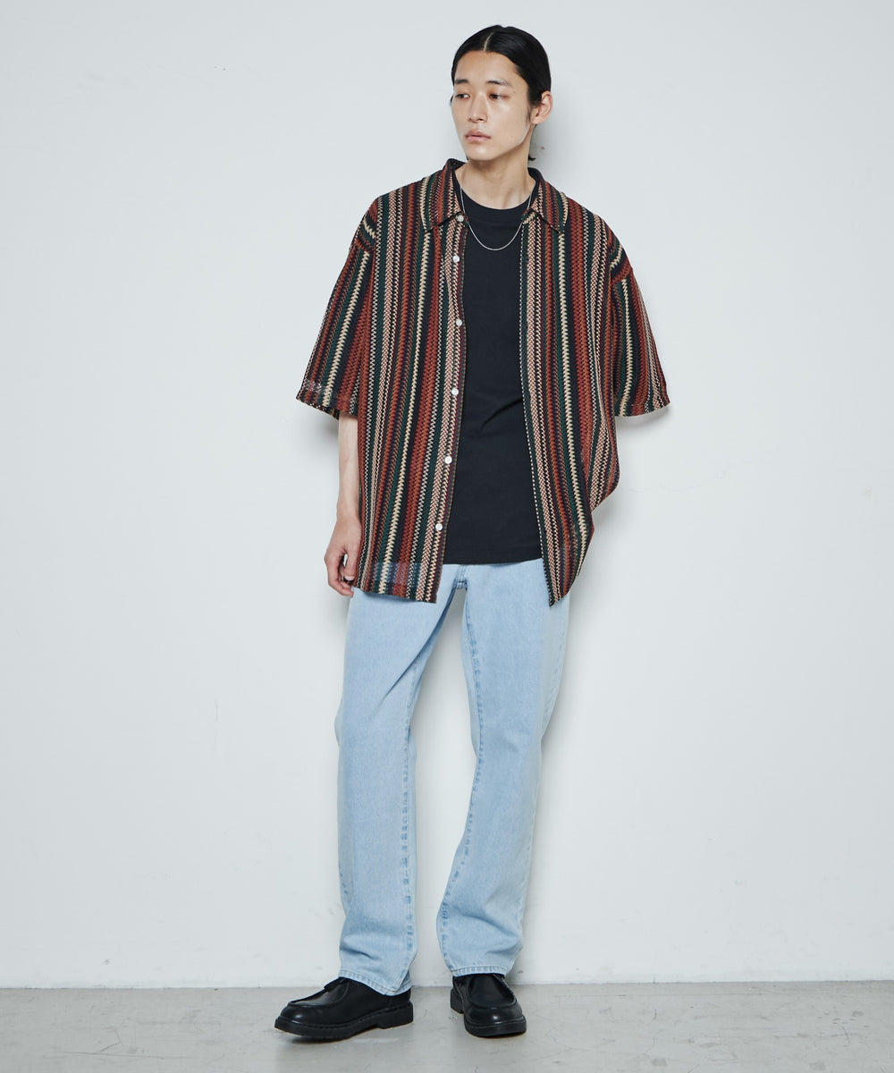 スリムストレートデニムパンツ