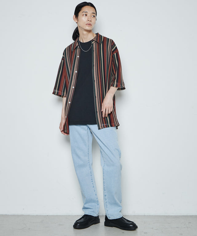 スリムストレートデニムパンツ