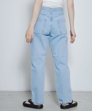 スリムストレートデニムパンツ