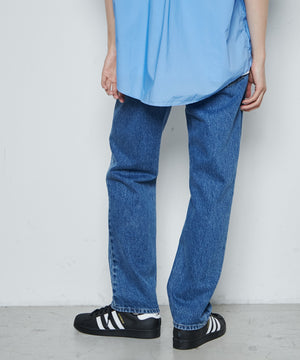 スリムストレートデニムパンツ