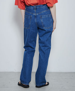 スリムストレートデニムパンツ