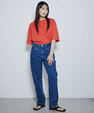 スリムストレートデニムパンツ