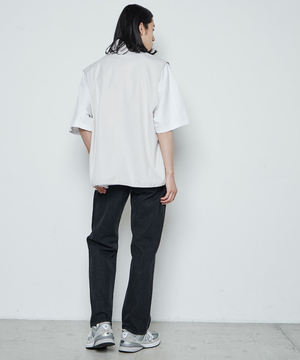 スリムストレートデニムパンツ