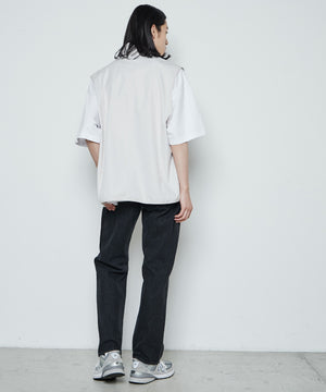 スリムストレートデニムパンツ