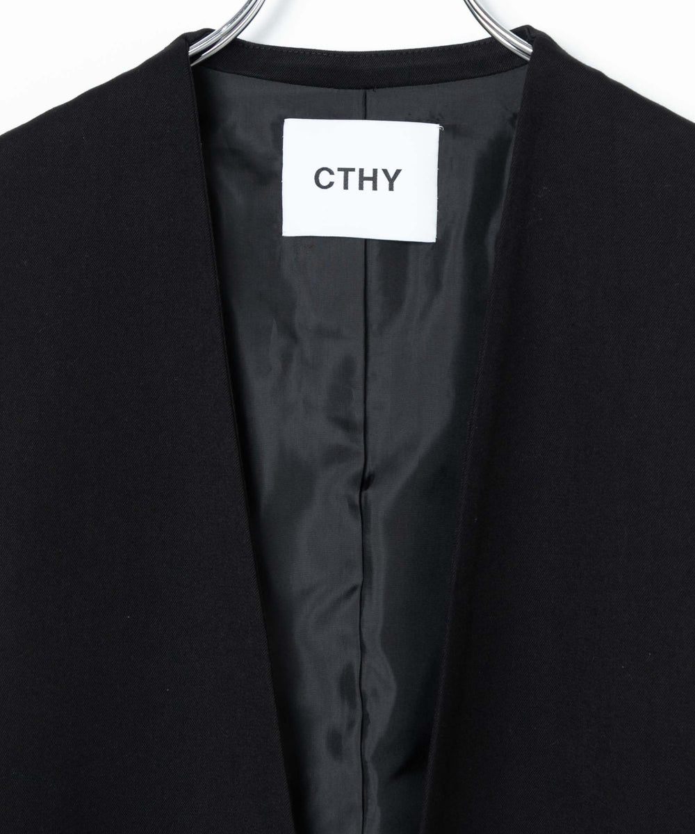【THE STANDARD×CTHYコラボ】ノーカラージャケット